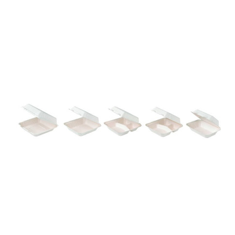 Conchiglia in polpa di canna da zucchero 234x231mm H80mm 1400ml