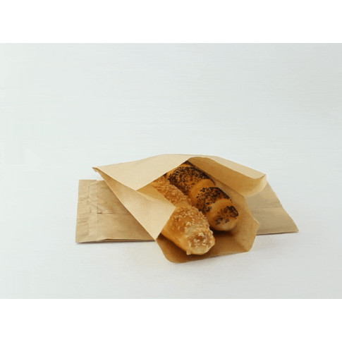 Sacchetto multiuso in carta scura 140x70mm H220mm