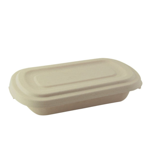 Coperchio rettangolare in polpa scura (PAP21) 269x139mm H16mm
