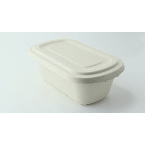 Coperchio rettangolare in polpa scura (PAP21) 269x139mm H16mm