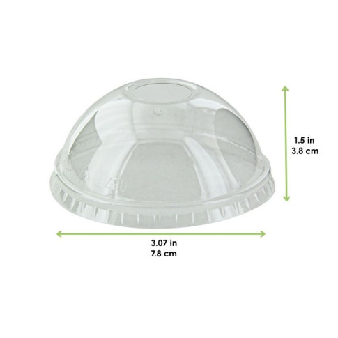Coperchio in PET trasparente a cupola  H38mm