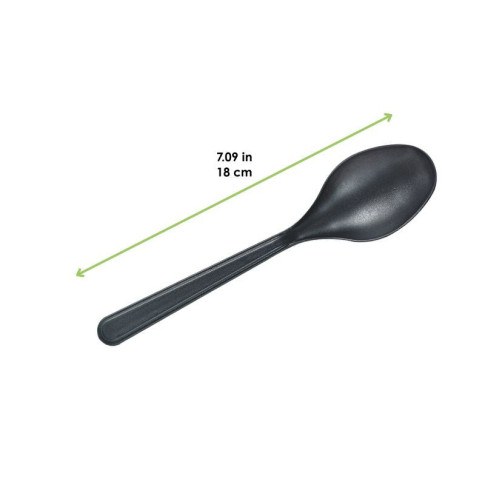 Cucchiaio in plastica nera "Lux" 180