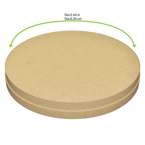 Coperchio in cartone kraft, alimenti caldi e freddi  H11mm