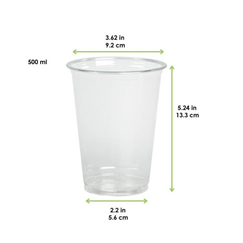 Bicchiere "Finesse" in PET trasparente  H133mm 500ml