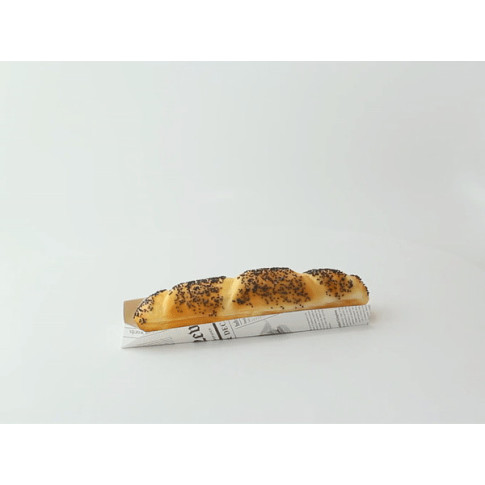 Supporto per hot dog in cartone, decorazione stampa di giornale 180x40mm H19mm