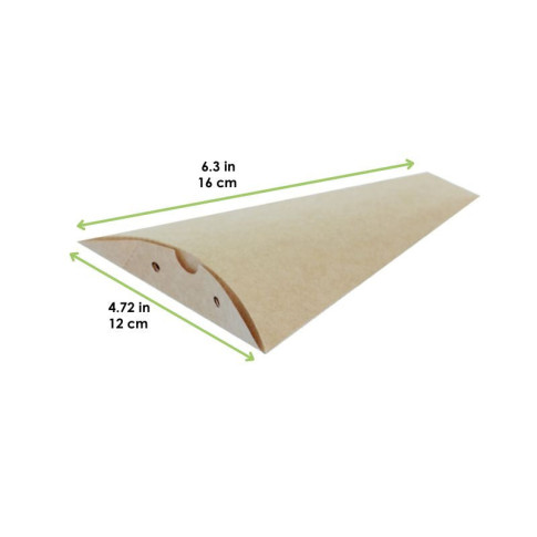 Scatola da crepes triangolare in cartone kraft 120 H160mm
