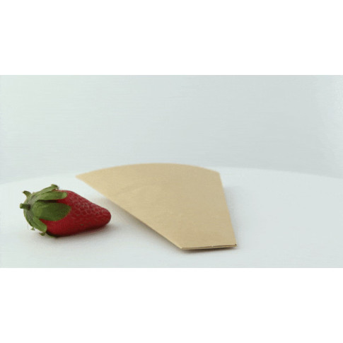 Scatola da crepes triangolare in cartone kraft 120 H160mm