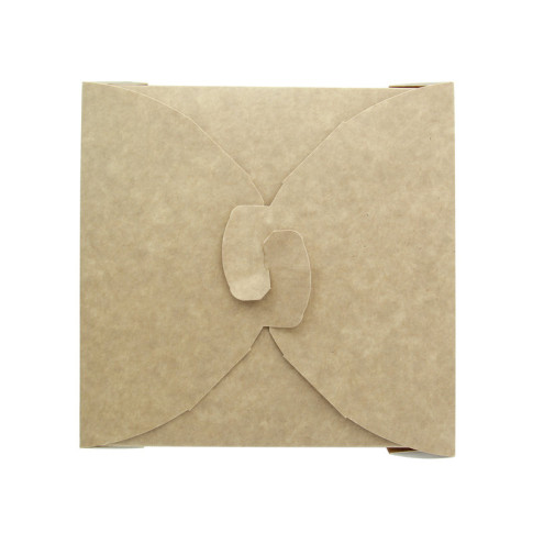 Lunchbox in cartone kraft con chiusura a incastro 170x170mm H80mm 1450ml