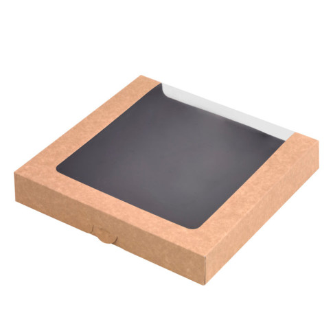Scatola per sushi con finestra antiappannamento per 40-60 pezzi 250x250mm H40mm