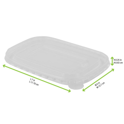 Coperchio rettangolare in PP 172x122mm H9mm