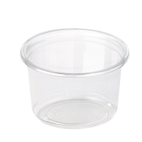 Contenitore "Deli" tondo in PET trasparente  H61mm 360ml