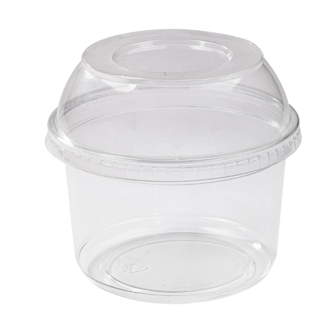 Contenitore "Deli" tondo in PET trasparente  H61mm 360ml