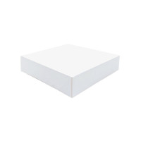 Scatola da pasticceria in cartone bianco 160x160mm H50mm