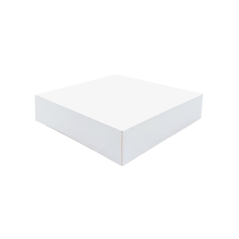 Scatola da pasticceria in cartone bianco 160x160mm H50mm