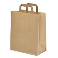 Shopper in carta kraft riciclato 175x90mm H215mm