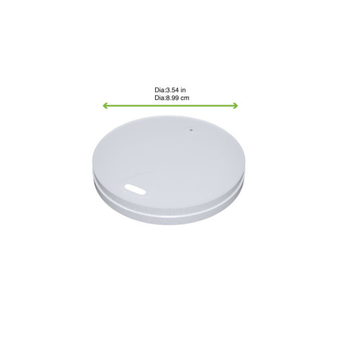 Coperchio in cartone bianco plastic-free (PAP1)  H10mm