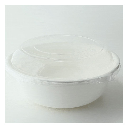 Coperchio a cupola in PET per piatto in polpa (PET1)  H0,3mm
