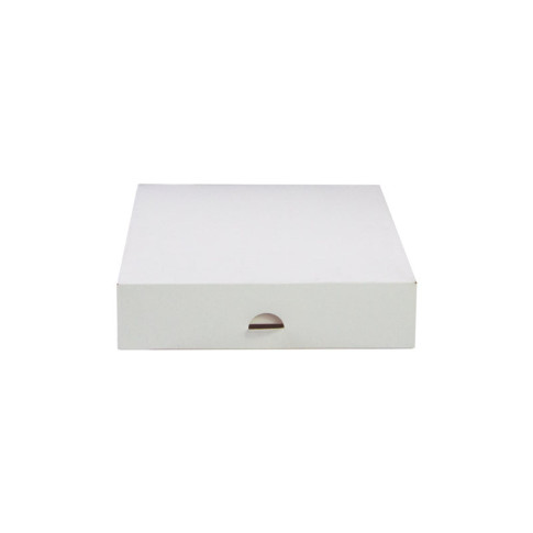 Scatola da pasticceria in cartone bianco 200x200mm H50mm