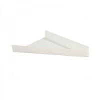 Supporto triangolare in cartone bianco per pizza o torta 175x27mm H27mm