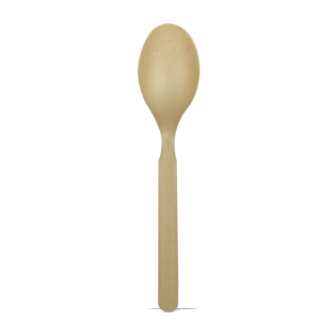 Cucchiaio da zuppa in fibra di bambù e CPLA  H145mm