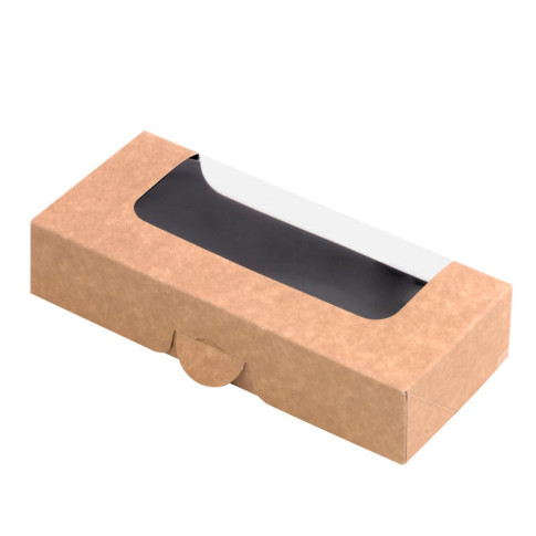 Scatola per sushi con finestra antiappannamento per 6-8 pezzi 167x72mm H35mm