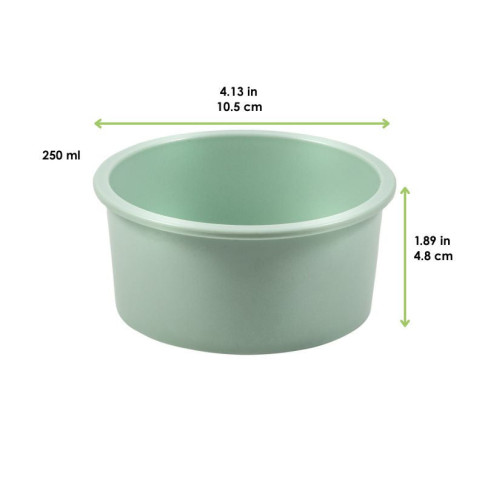 Ciotola rigida riutilizzabile Phoenix verde acqua (PP5)  H48mm 250ml