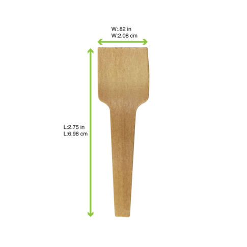 Cucchiaio da gelato in legno  H70mm