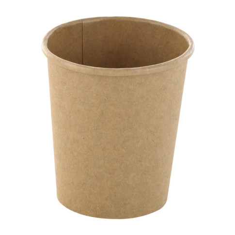 Contenitore in cartone kraft kraft per alimenti caldi e freddi  H65mm 120ml