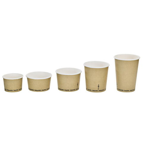 Contenitore da zuppa "Nature" biodegradabile  H149mm 940ml