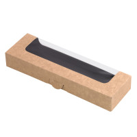 Scatola per sushi con finestra antiappannamento per 14-16pezzi 240x72mm H35mm