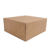 Scatola da pasticceria in cartone kraft 180x180mm H80mm