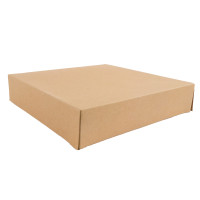Scatola da pasticceria in cartone kraft 230x230mm H50mm