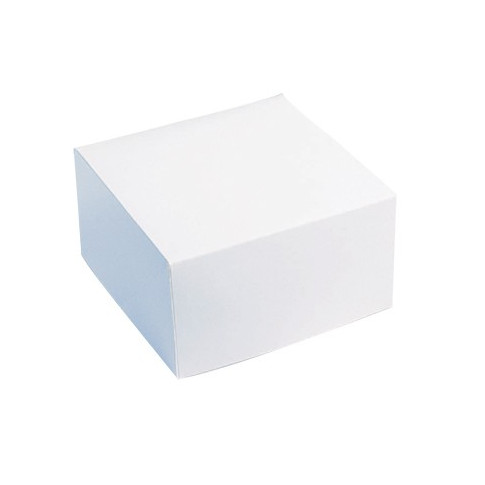 Scatola da pasticceria in cartone bianco 260x260mm H50mm