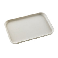 Vassoio Huskly riutilizzabile in materiale composito beige 240x170mm H16mm