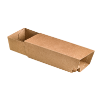 Coperchio in cartone kraft per barchetta porta-snack (PAP22) 215x90mm H53mm