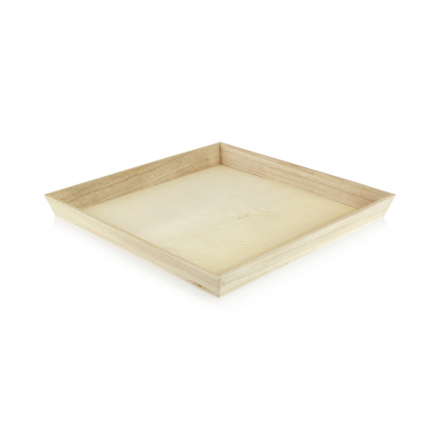Vassoio da pasto "Noa" in legno 310x310mm H40mm