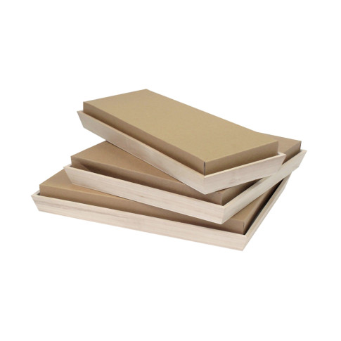Vassoio da pasto "Noa" in legno 310x310mm H40mm