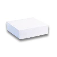 Scatola da pasticceria in cartone bianco 250x250mm H100mm