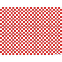 Carta bianca a scacchi rossi, in scatola dispenser 350x270mm