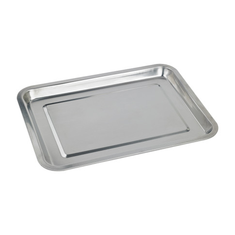 Vassoio in acciaio inox (FE40) 360x270mm H20mm