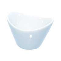 Coppetta in porcellana bianca 66x54mm H45mm