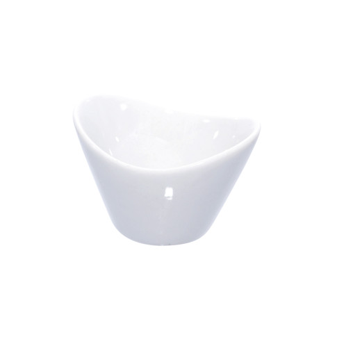 Coppetta in porcellana bianca 66x54mm H45mm