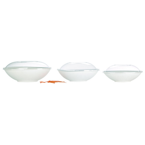 Ciotola "BioNchic" ovale in polpa di canna da zucchero 270x165mm H77mm 1500ml