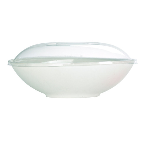 Ciotola "BioNchic" ovale in polpa di canna da zucchero 270x165mm H77mm 1500ml