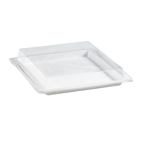 Coperchio in PET trasparente per vassoio Atlas (PET1) 275x265mm H33mm