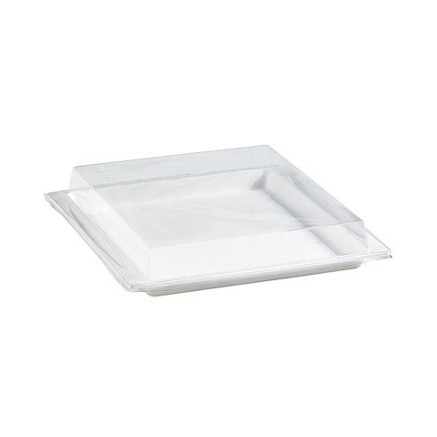 Coperchio in PET trasparente per vassoio Atlas (PET1) 275x265mm H33mm