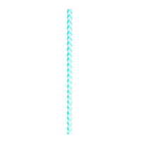 Cannuccia in carta blu turchese, decorazione chevron   H197mm