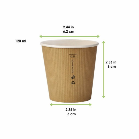 Bicchiere cartone lamina PLA (PAP20)  H60mm 120ml