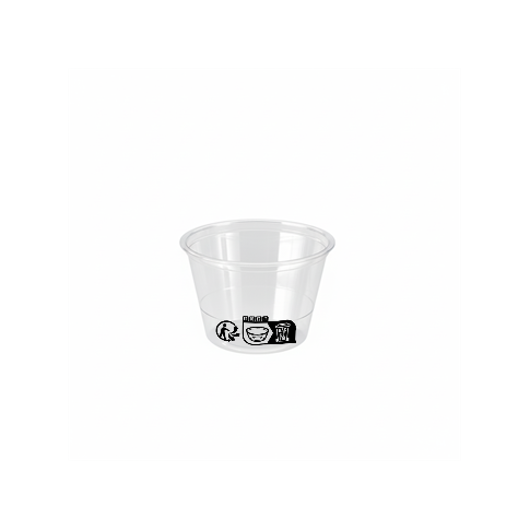 Contenitore in PET trasparente  H44mm 120ml
