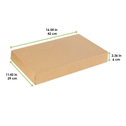 Scatola vassoio in cartone kraft 420x290mm H60mm
